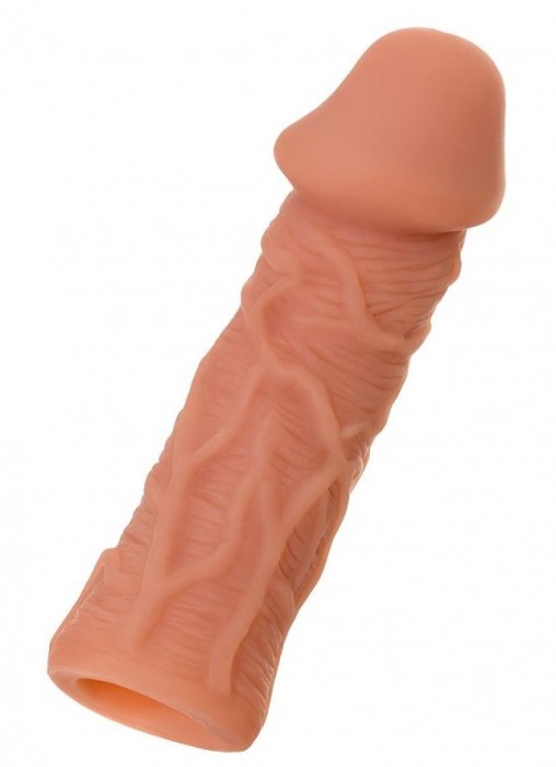 Телесная реалистичная насадка KOKOS Extreme Sleeve 05 с дополнительной стимуляцией - 12,7 см. - KOKOS - во Владикавказе купить с доставкой