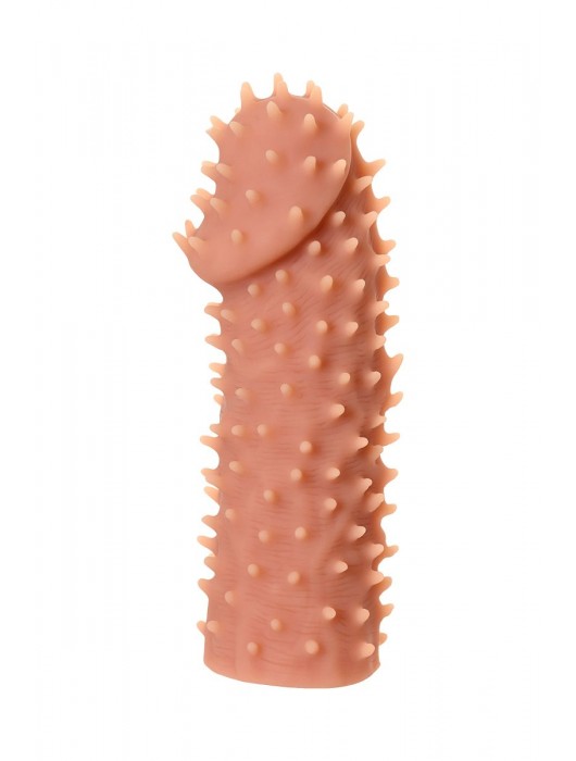 Телесная реалистичная насадка KOKOS Extreme Sleeve 07 с дополнительной стимуляцией - 12,7 см. - KOKOS - во Владикавказе купить с доставкой