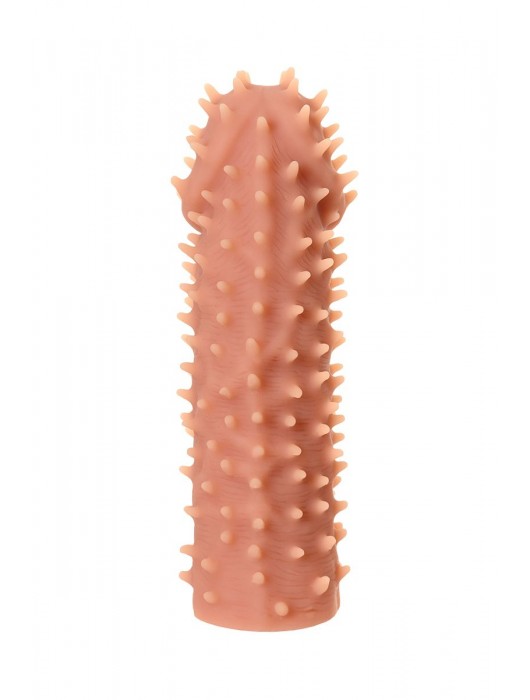 Телесная реалистичная насадка KOKOS Extreme Sleeve 07 с дополнительной стимуляцией - 12,7 см. - KOKOS - во Владикавказе купить с доставкой