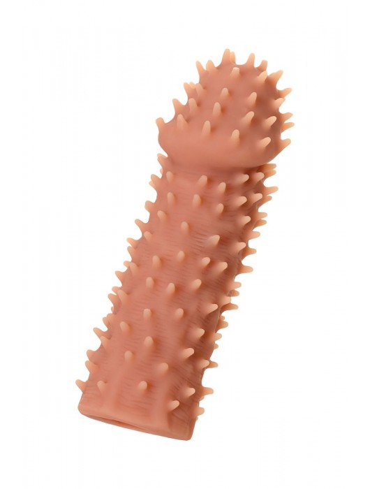 Телесная реалистичная насадка KOKOS Extreme Sleeve 07 с дополнительной стимуляцией - 12,7 см. - KOKOS - во Владикавказе купить с доставкой