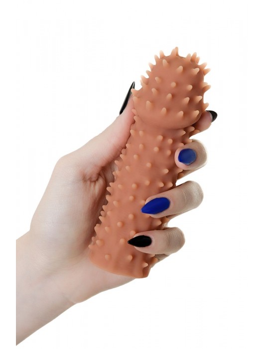 Телесная реалистичная насадка KOKOS Extreme Sleeve 07 с дополнительной стимуляцией - 12,7 см. - KOKOS - во Владикавказе купить с доставкой