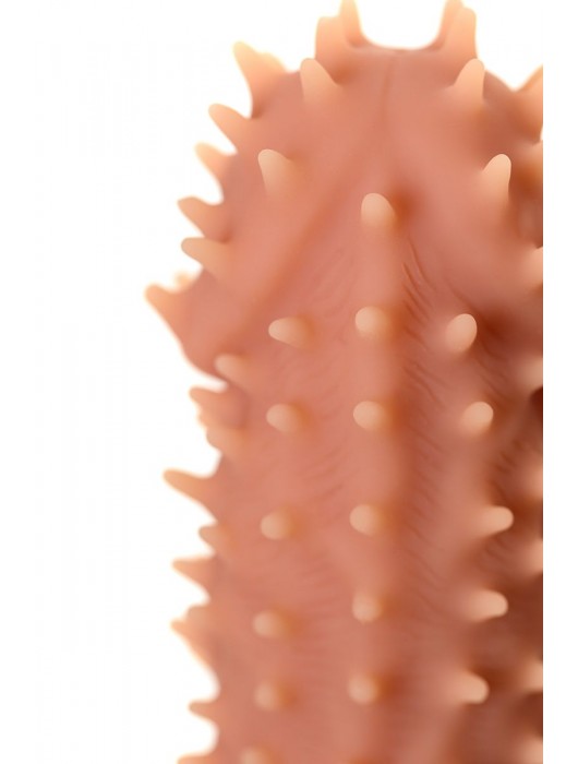 Телесная реалистичная насадка KOKOS Extreme Sleeve 07 с дополнительной стимуляцией - 12,7 см. - KOKOS - во Владикавказе купить с доставкой