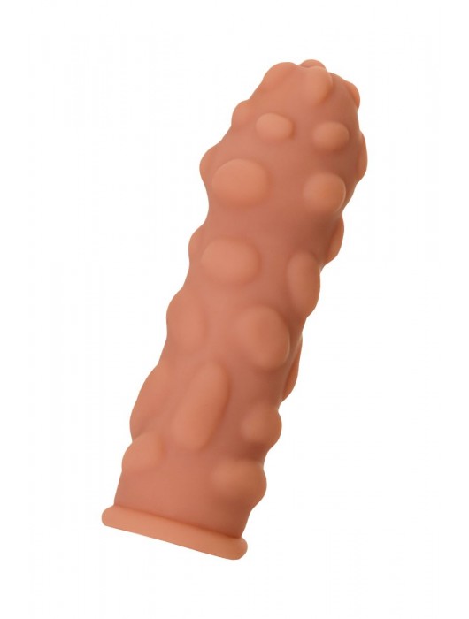 Телесная реалистичная насадка KOKOS Extreme Sleeve 11 с дополнительной стимуляцией - 12,7 см. - KOKOS - во Владикавказе купить с доставкой