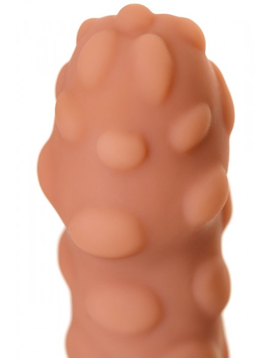 Телесная реалистичная насадка KOKOS Extreme Sleeve 11 с дополнительной стимуляцией - 12,7 см. - KOKOS - во Владикавказе купить с доставкой