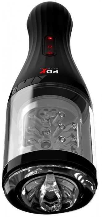 Прозрачный мастурбатор-ротатор с голосовым сопровождением Talk Dirty Rotobator - Pipedream - во Владикавказе купить с доставкой