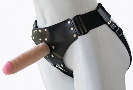 Женский мягкий пояс с насадкой Classic lux-ГЕРЦОГ - 18,2 см. - LOVETOY (А-Полимер) - купить с доставкой во Владикавказе