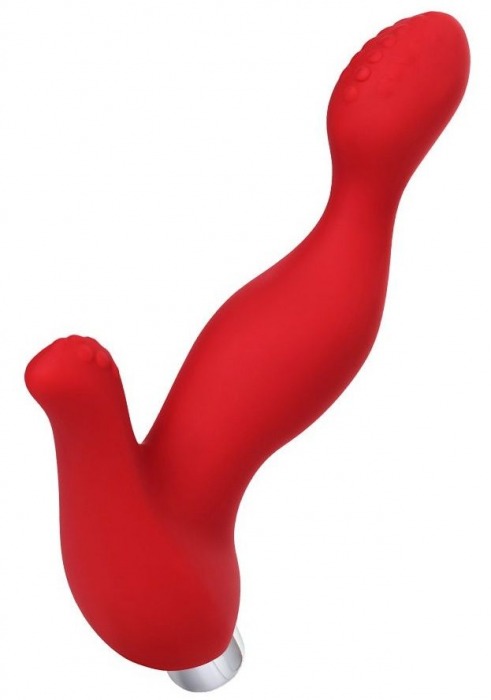 Красный силиконовый вибростимулятор простаты Proman - 12,5 см. - ToyFa - во Владикавказе купить с доставкой