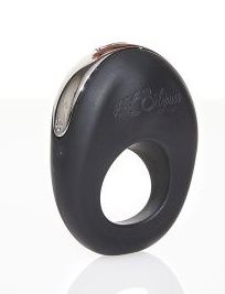 Черное эрекционное виброкольцо ATOM - Hot Octopuss - во Владикавказе купить с доставкой