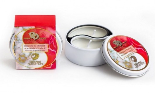 Массажная свеча  Клубника в сливках - БиоМед - купить с доставкой во Владикавказе