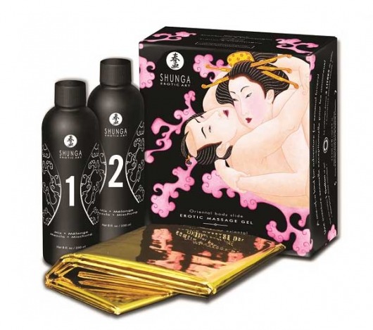 Массажный гель с ароматом шампанского и клубники - Shunga - купить с доставкой во Владикавказе