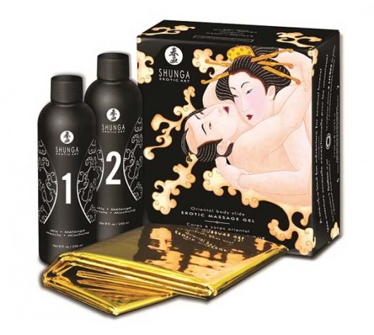 Массажный гель с ароматом дыни и манго - Shunga - купить с доставкой во Владикавказе
