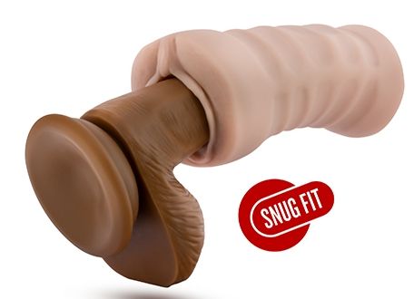 Телесный мастурбатор-вагина с вибропулей Ashley - Blush Novelties - во Владикавказе купить с доставкой