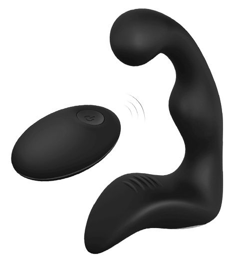 Черный вибромассажер простаты REMOTE BOOTY PLEASER - Dream Toys - во Владикавказе купить с доставкой