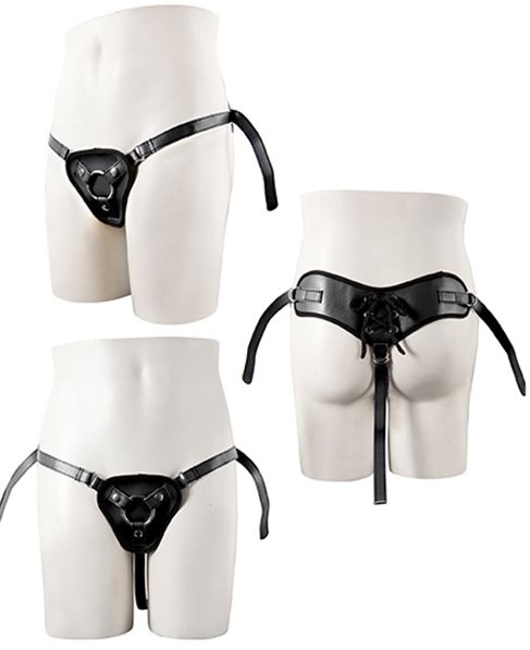 Черные трусики для крепления насадки при помощи кольца - NMC - купить с доставкой во Владикавказе