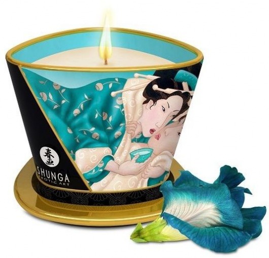 Массажная свеча Island Blossoms - 170 мл. - Shunga - купить с доставкой во Владикавказе
