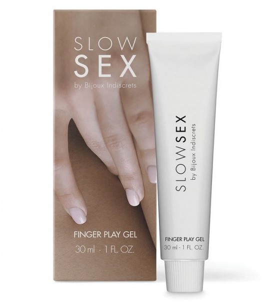 Гель для мастурбации с ароматом кокоса Slow Sex Finger Play Gel - 30 мл. - Bijoux Indiscrets - купить с доставкой во Владикавказе