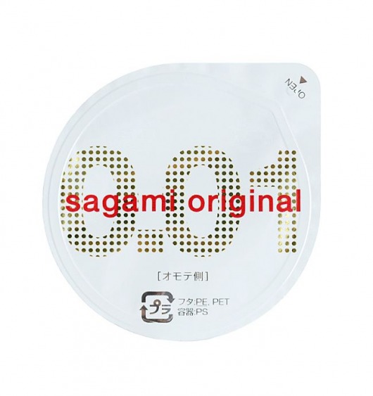 Супертонкий презерватив Sagami Original 0.01 - 1 шт. - Sagami - купить с доставкой во Владикавказе