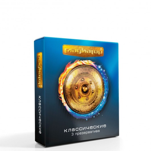 Презервативы  Гладиатор Классические  - 3 шт. - Гладиатор - купить с доставкой во Владикавказе