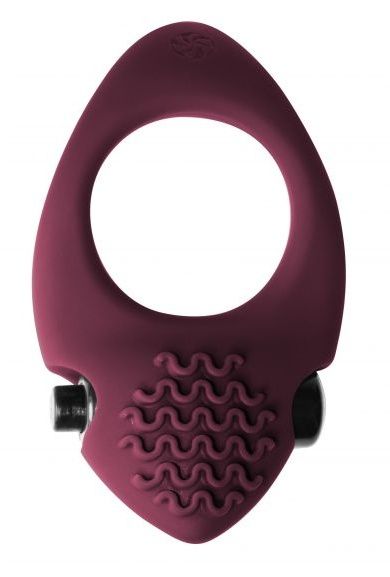 Бордовое эрекционное виброкольцо Pure Passion Midnight - Lola Games - во Владикавказе купить с доставкой