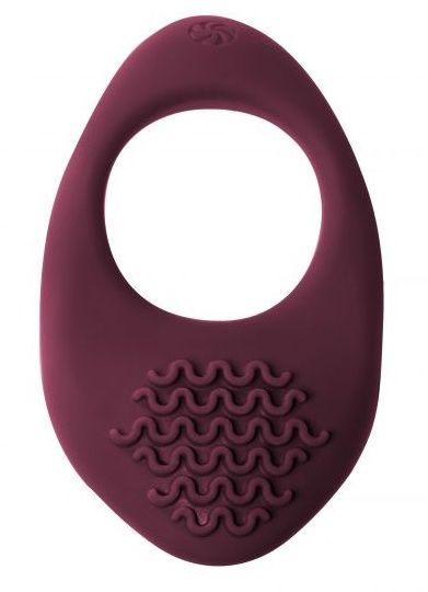 Бордовое эрекционное виброкольцо Pure Passion Moonshine - Lola Games - во Владикавказе купить с доставкой