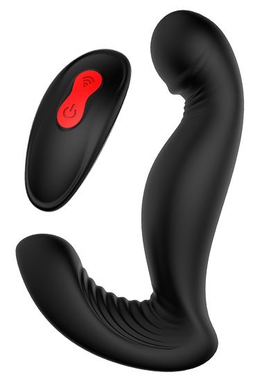 Черный вибромассажер простаты SWIRLING P-PLEASER - Dream Toys - во Владикавказе купить с доставкой
