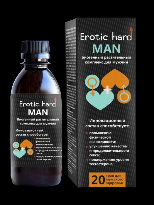 Мужской биогенный концентрат для усиления эрекции Erotic hard Man - 250 мл. - Erotic Hard - купить с доставкой во Владикавказе