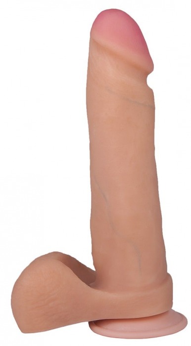 Телесный фаллоимитатор на присоске F F BEST COCK 8 - 22 см. - LOVETOY (А-Полимер)