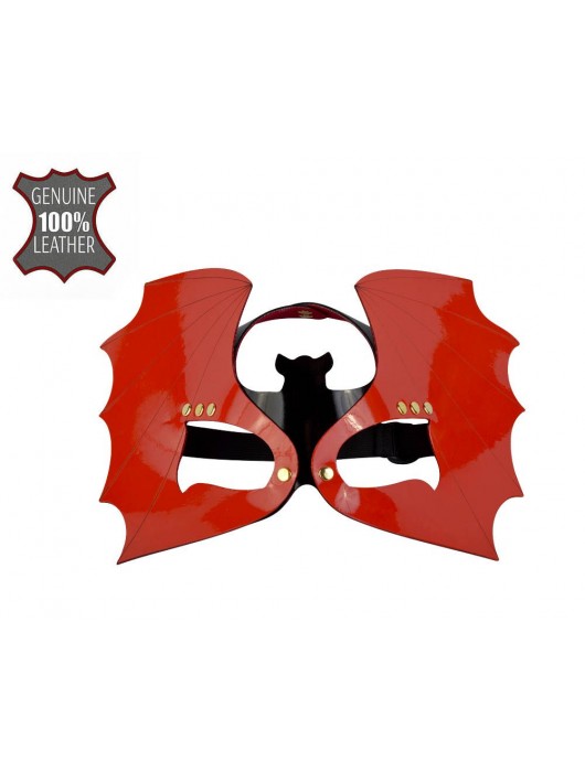 Красно-черная лаковая маска  Летучая мышь - Sitabella - купить с доставкой во Владикавказе