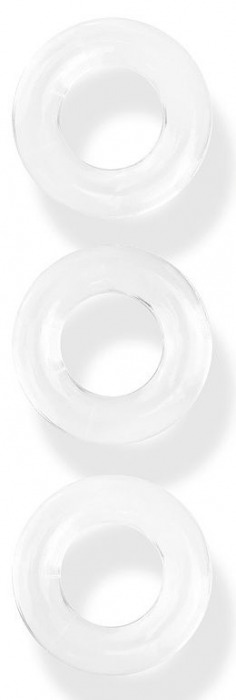 Набор из 3 гладких прозрачных эрекционных колец - Erowoman-Eroman - во Владикавказе купить с доставкой