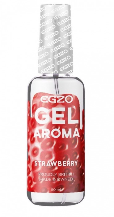 Интимный лубрикант EGZO AROMA с ароматом клубники - 50 мл. - EGZO - купить с доставкой во Владикавказе