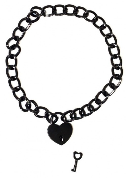Черный ошейник Embrace с ключиком - Lola Games - купить с доставкой во Владикавказе