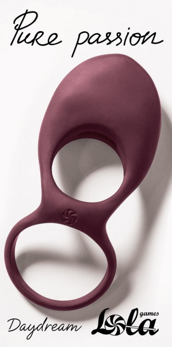 Бордовое эрекционное виброкольцо Daydream - Lola Games - во Владикавказе купить с доставкой