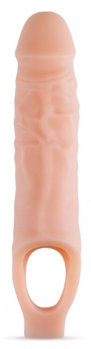 Телесный реалистичный фаллоудлинитель 9 Inch Silicone Cock Sheath Penis Extender - 22,86 см. - Blush Novelties - во Владикавказе купить с доставкой