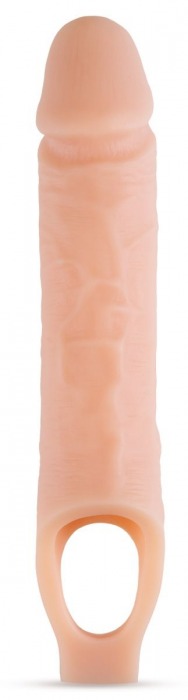 Телесный реалистичный фаллоудлинитель 10 Inch Silicone Cock Sheath Penis Extender - 25,4 см. - Blush Novelties - во Владикавказе купить с доставкой