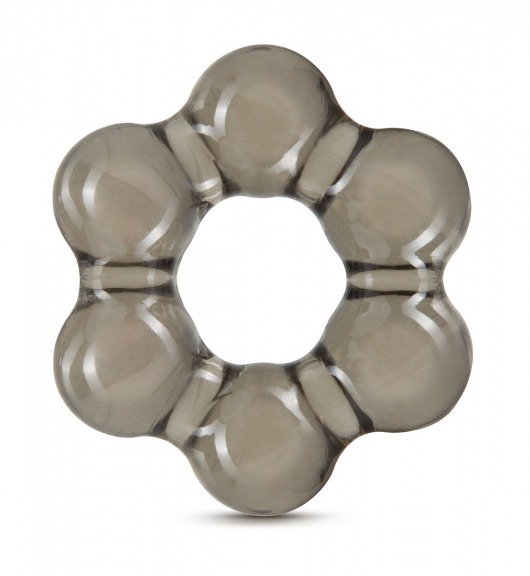 Дымчатое эрекционное кольцо Stay Hard Thick Bead Cock Ring - Blush Novelties - во Владикавказе купить с доставкой