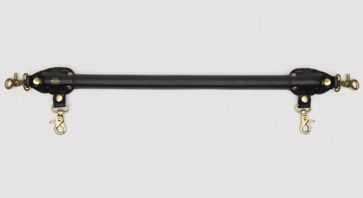 Черная распорка для ног Bound to You Faux Leather Spreader Bar - 50,8 см. - Fifty Shades of Grey - купить с доставкой во Владикавказе