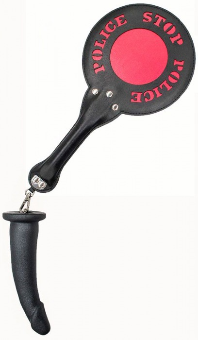 Шлёпалка  Полиция  с анальным плагом - LOVETOY (А-Полимер) - купить с доставкой во Владикавказе