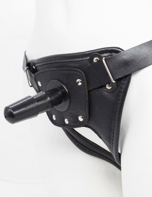 Черный пояс для насадок CLASS STRAP Restyling - LOVETOY (А-Полимер) - купить с доставкой во Владикавказе