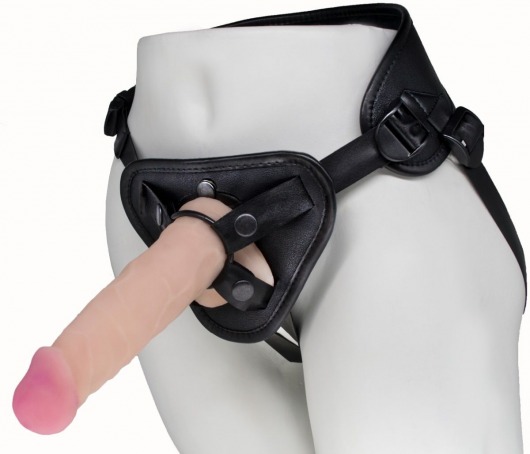 Пояс харнесс BEST UNI strap с 2 сменными насадками - 18,5 и 16 см. - LOVETOY (А-Полимер) - купить с доставкой во Владикавказе