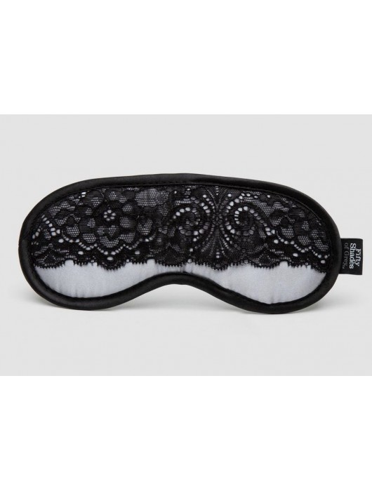 Атласная маска с кружевом Play Nice - Fifty Shades of Grey - купить с доставкой во Владикавказе