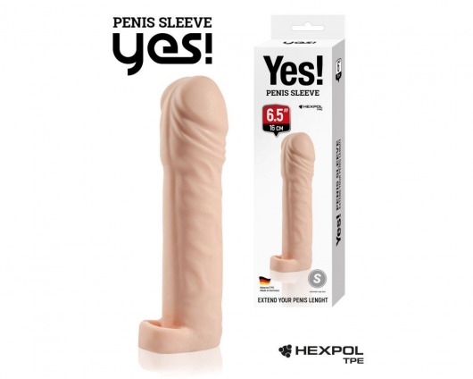 Телесная насадка-удлинитель со вставкой размера L - 16 см. - Sitabella - во Владикавказе купить с доставкой