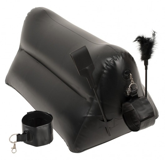 Надувная любовная подушка Portable Triangle Cushion с аксессуарами - Orion - купить с доставкой во Владикавказе