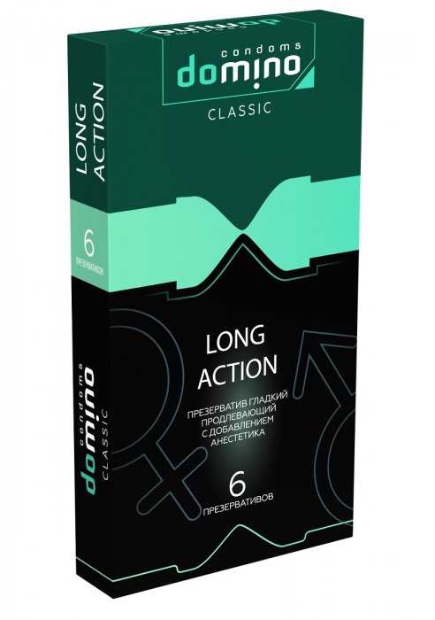 Презервативы с пролонгирующим эффектом DOMINO Classic Long action - 6 шт. - Domino - купить с доставкой во Владикавказе