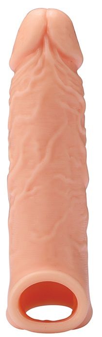 Телесная насадка EXTENDER WITH BALL STRAP 6.5 - 17 см. - Dream Toys - во Владикавказе купить с доставкой