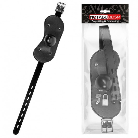 Оригинальный кляп с широким ремешком - Notabu - купить с доставкой во Владикавказе