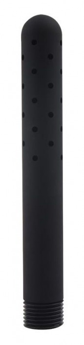 Черная насадка для анального душа ANAL DOUCHE - 15 см. - Dream Toys - купить с доставкой во Владикавказе