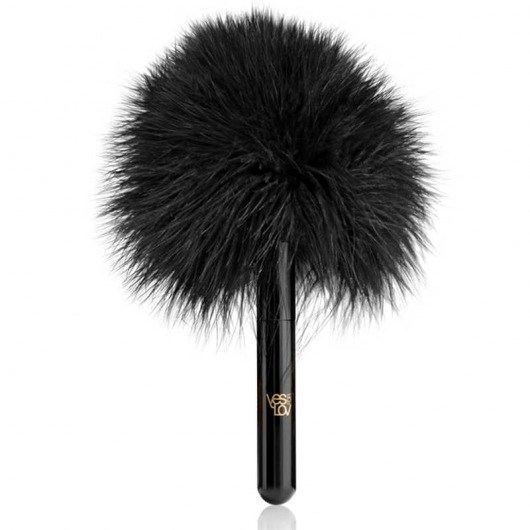 Черная перьевая кисточка с гладкой ручкой - YESforLOV - купить с доставкой во Владикавказе