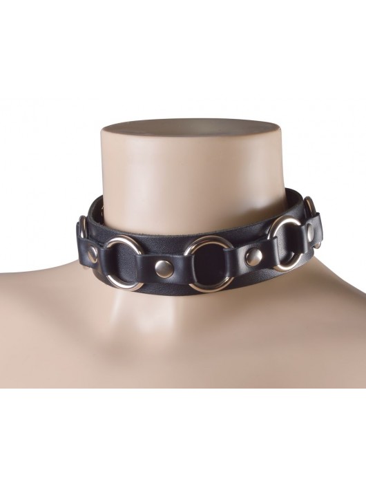 Черный кожаный ошейник  Властелин колец - Sitabella - купить с доставкой во Владикавказе