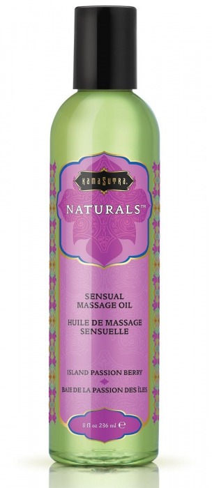 Массажное масло Naturals Island Passion Berry с ароматом тропических фруктов - 236 мл. - Kama Sutra - купить с доставкой во Владикавказе
