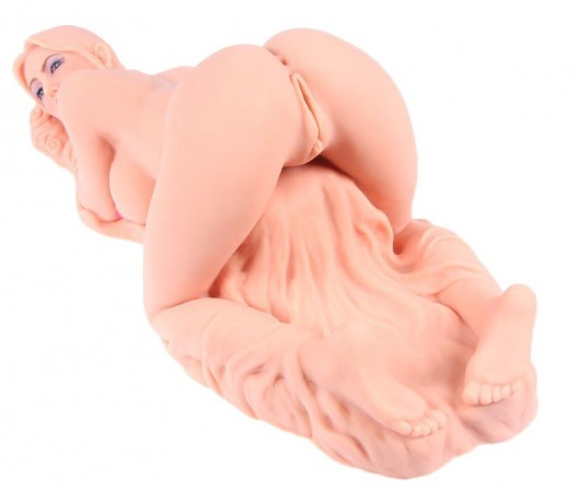 Телесный вибромастурбатор Valentina Auto с двумя любовными отверстиями - KOKOS - во Владикавказе купить с доставкой